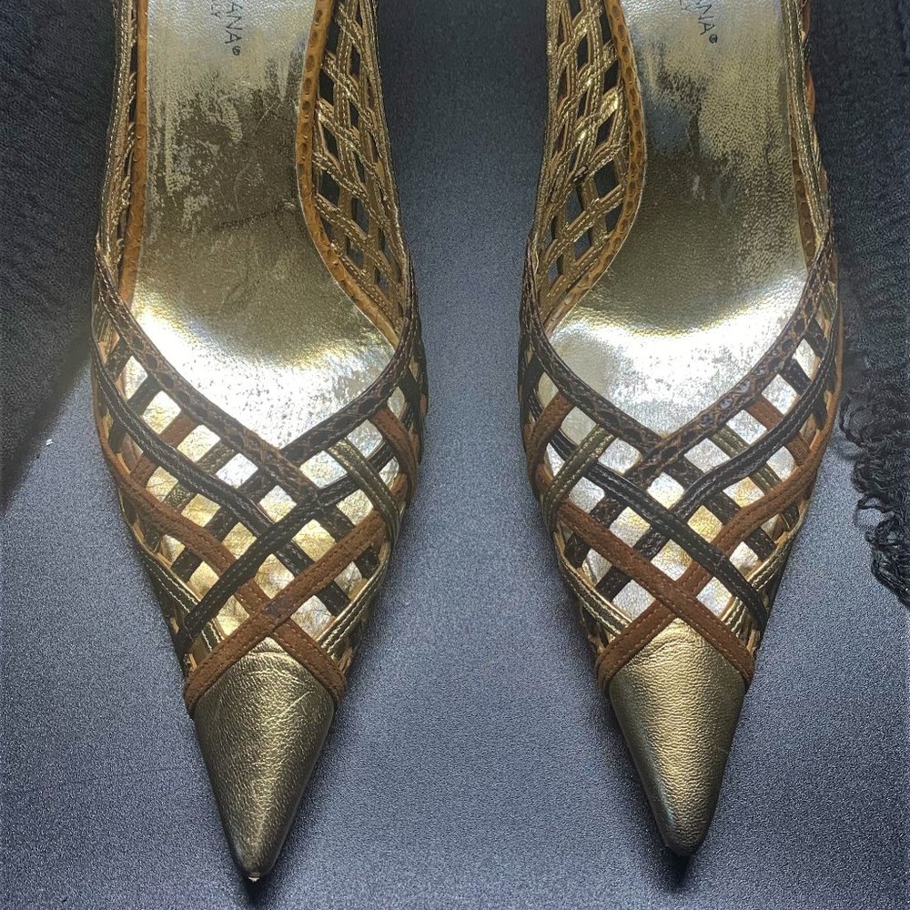 DOLCE & GABBANA MULTI-COLORED HEELS